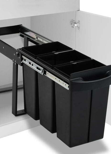 Inbouwprullenbak uittrekbaar soft-close 36 L