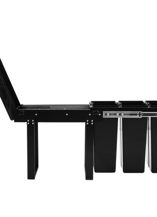 Inbouwprullenbak uittrekbaar soft-close 36 L