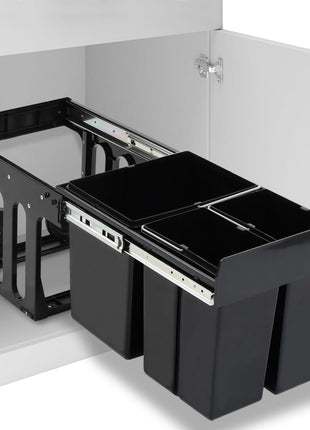 Inbouwprullenbak uittrekbaar soft-close 48 L