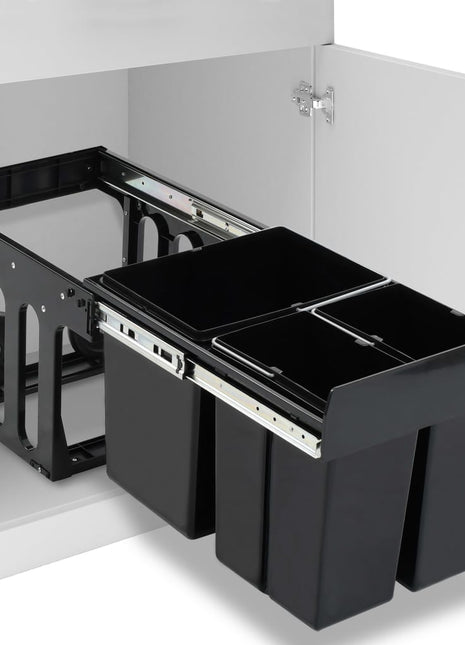 Inbouwprullenbak uittrekbaar soft-close 48 L