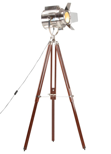 Vloerlamp driepoot 180 cm massief mangohout