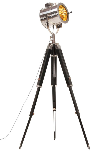Vloerlamp driepoot 165 cm massief mangohout