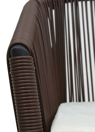 Tuinstoelen 2 st PE-rattan bruin
