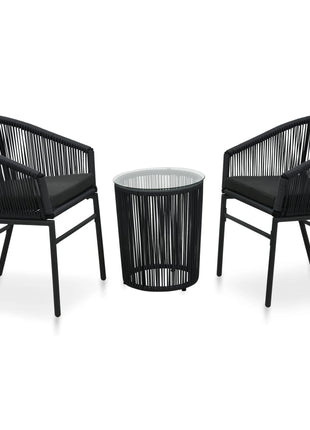 Bistroset Met Kussens Pe-Rattan