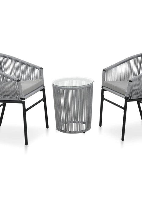 Bistroset Met Kussens Pe-Rattan