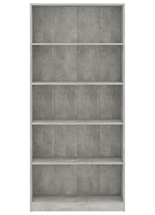 Boekenkast Met 5 Schappen Bewerkt Hout