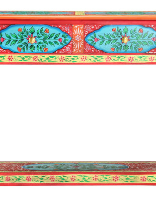 Wandtafel Handgeschilderd 80X35X75 Cm Massief Mangohout