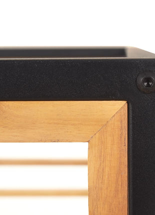 Tuinstoelen 2 st met kussens massief acaciahout donkergrijs