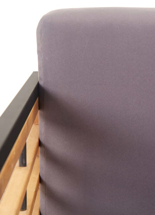 Tuinstoelen 2 st met kussens massief acaciahout donkergrijs