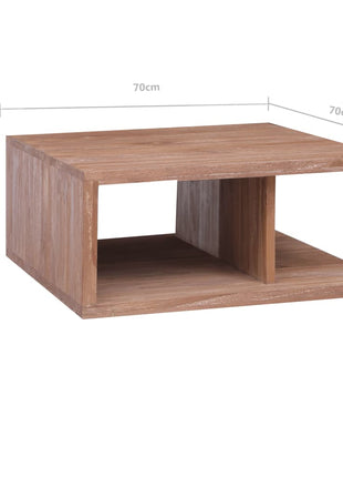 Salontafel 70X70X30 Cm Massief Teakhout
