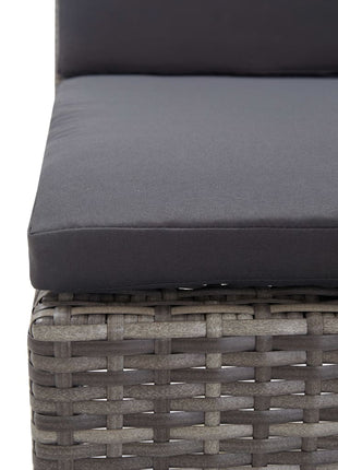Loungeset Met Kussens Poly Rattan