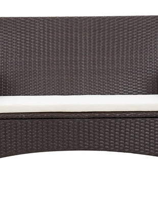Loungeset Met Kussens Poly Rattan