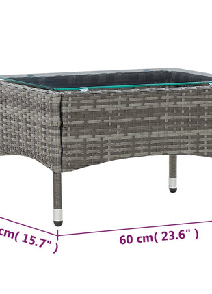 Salontafel 60X40X36 Cm Poly Rattan