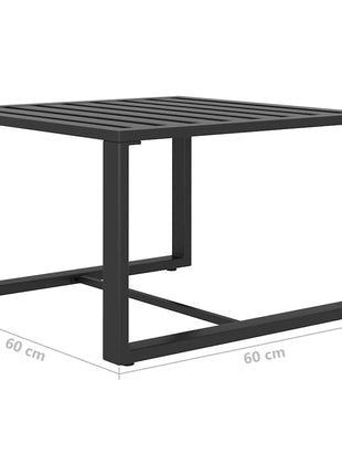 6-delige Loungeset met kussens aluminium antraciet