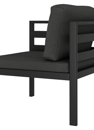 Hoekbank Sectioneel 1 St Met Kussens Aluminium Antracietkleurig
