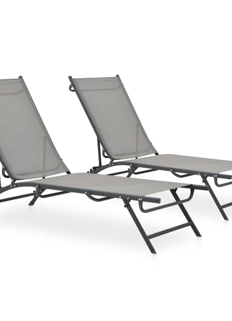 Ligbedden 2 St Textileen En Staal