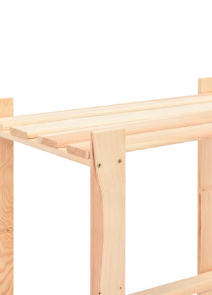 Opbergrekken 3-laags 3 st 60x38x90 cm massief grenenhout 150 kg