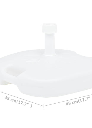 Parasolvoet Gevuld Met Zand/Water 16 L Kunststof Wit