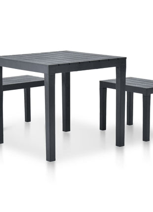 Tuintafel Met 2 Banken Kunststof