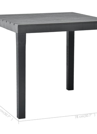 Tuintafel 78X78X72 Cm Kunststof