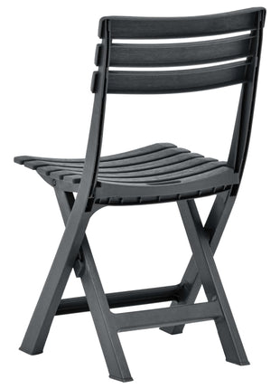 Tuinstoelen inklapbaar 2 st kunststof antraciet