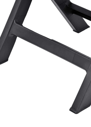 Tuinstoelen inklapbaar 2 st kunststof antraciet