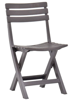 Tuinstoelen inklapbaar 2 st kunststof mokka