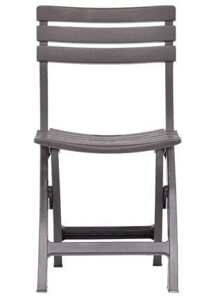 Tuinstoelen inklapbaar 2 st kunststof mokka