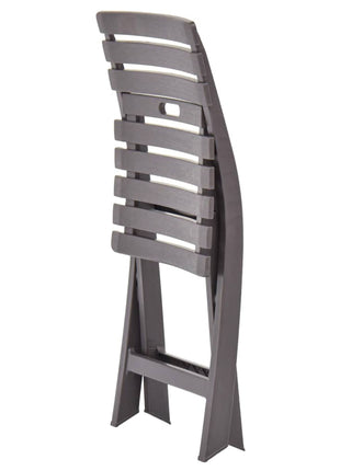 Tuinstoelen inklapbaar 2 st kunststof mokka