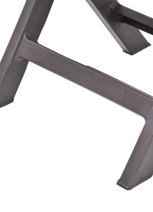 Tuinstoelen inklapbaar 2 st kunststof mokka