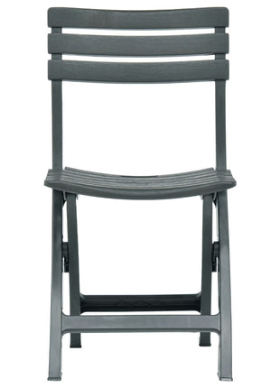 Tuinstoelen inklapbaar 2 st kunststof groen