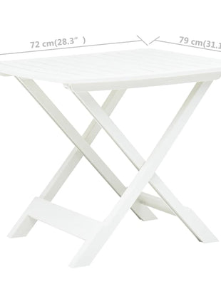 Tuintafel Inklapbaar 79X72X70 Cm Kunststof