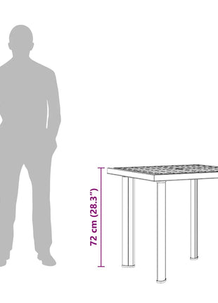 Tuintafel 80X75X72 Cm Kunststof