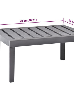 Tuintafel 78X55X38 Cm Kunststof Kleurig
