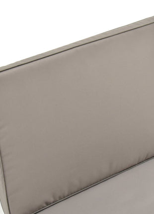 Loungestoel met kussen kunststof wit