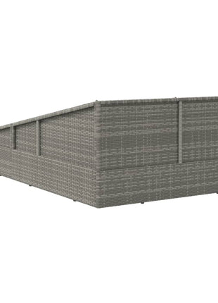 Tuinbed 110X200 Cm Poly Rattan Grijs