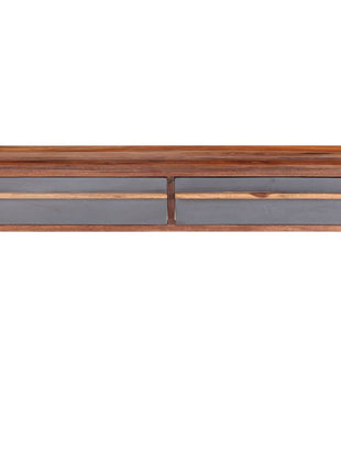 Salontafel 110X50X40 Cm Massief Hout Grijs