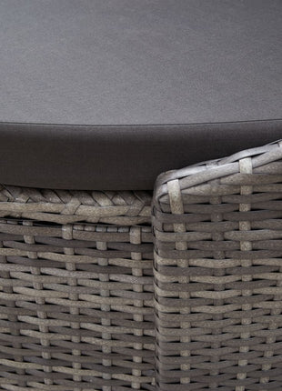 Loungebed Met Luifel Poly Rattan