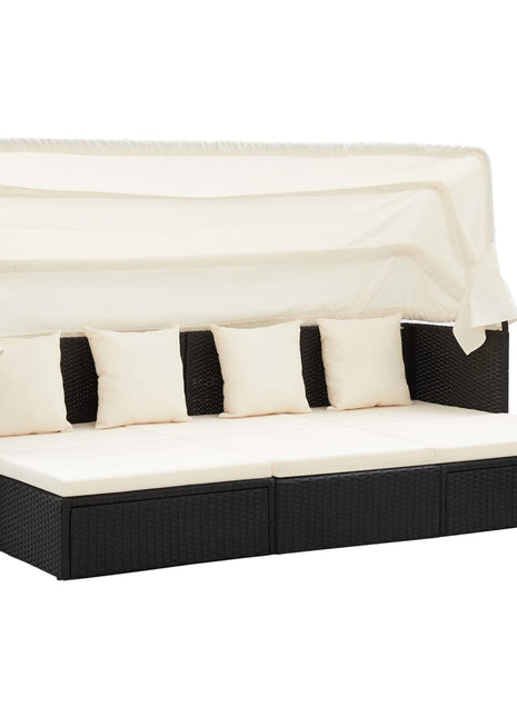 Tuinbed Met Luifel Poly Rattan
