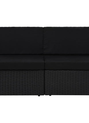 Tweezitsbank Sectioneel Poly Rattan