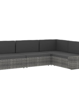 Tweezitsbank Sectioneel Poly Rattan