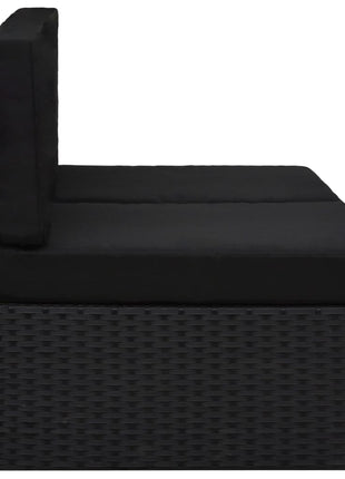 Tweezitsbank Sectioneel Poly Rattan