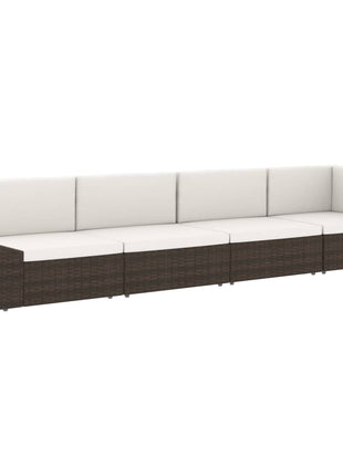 Tweezitsbank Sectioneel Poly Rattan
