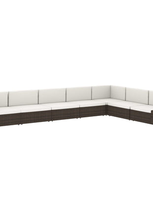 Tweezitsbank Sectioneel Poly Rattan