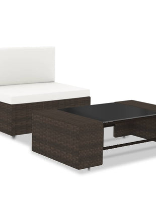 2-Delige Loungeset Poly Rattan
