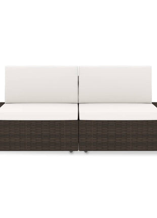 Tweezitsbank Sectioneel Poly Rattan