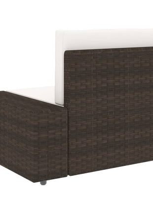 Tweezitsbank Sectioneel Poly Rattan