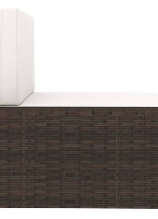 Tweezitsbank Sectioneel Poly Rattan