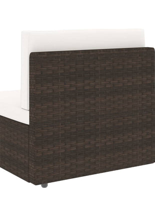 3-Delige Loungeset Poly Rattan