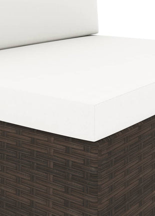 3-Delige Loungeset Poly Rattan
